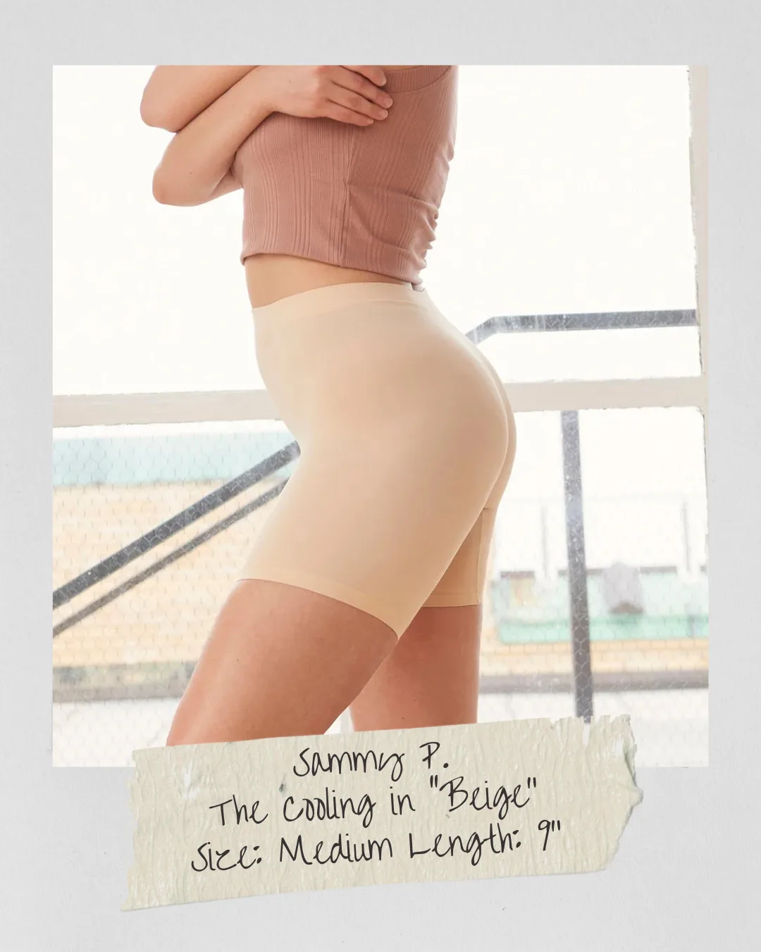 ThighSociety Anti Chafe Shorts Review_marie claire_The Cooling In Beige