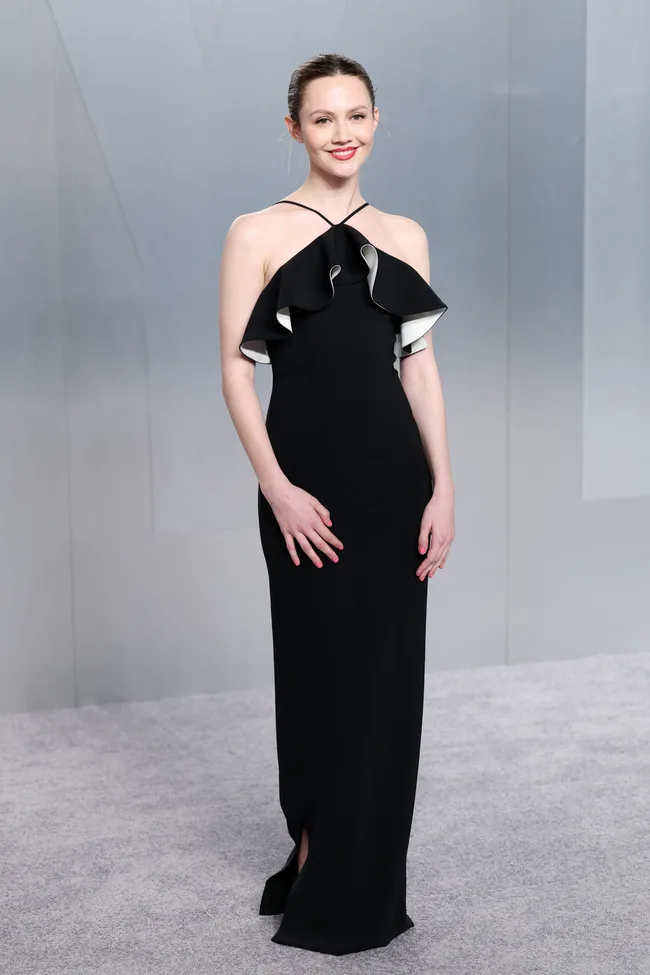 LOS ANGELES, CALIFORNIA - MARCH 15: Iris Apatow attends the 2026 Vanity Fair Oscar Party hosted by Mark Guiducci at Los Angeles County Museum of Art on March 15, 2026 in Los Angeles, California. (Photo by Daniele Venturelli/WireImage)