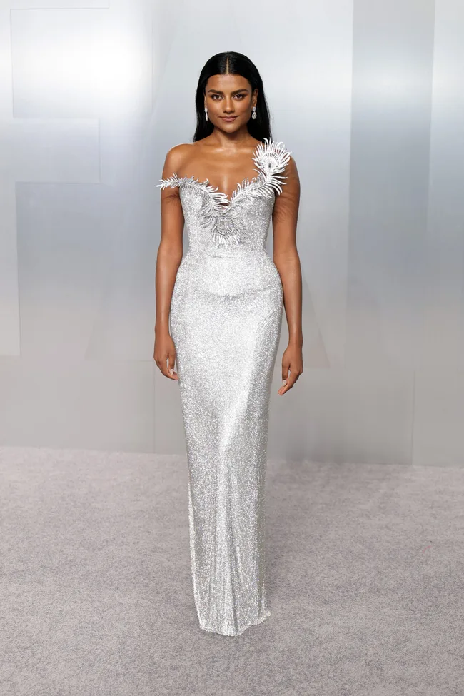 LOS ANGELES, CALIFORNIA - MARCH 15: Simone Ashley attends the 2026 Vanity Fair Oscar Party Hosted By Mark Guiducci at Los Angeles County Museum of Art on March 15, 2026 in Los Angeles, California. (Photo by Neilson Barnard/Getty Images)