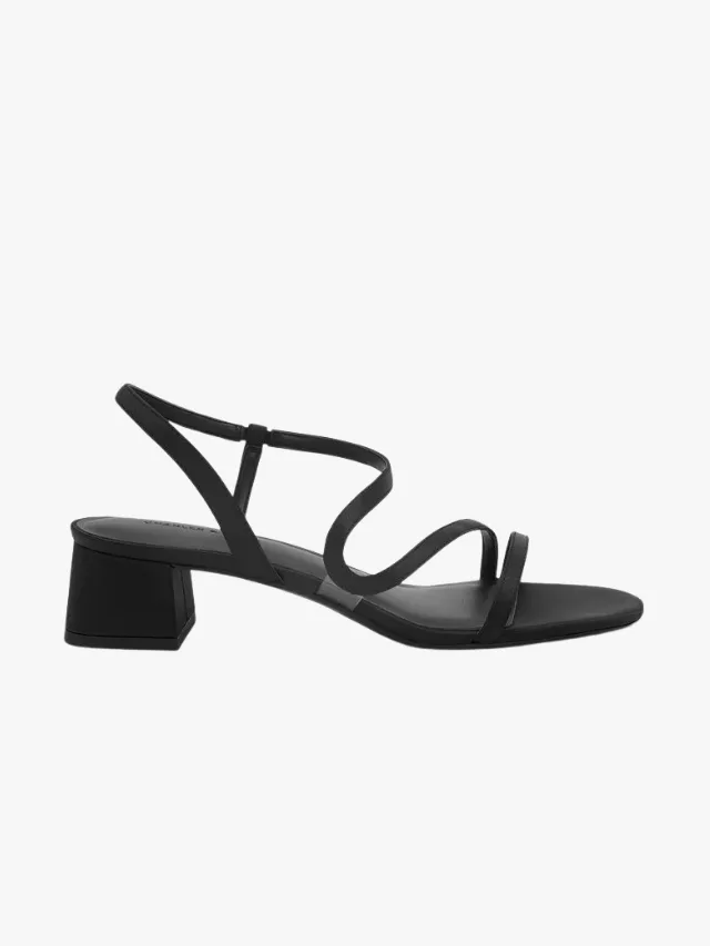 CHARLES & KEITH
Arden Satin Wavy Slingback Sandals