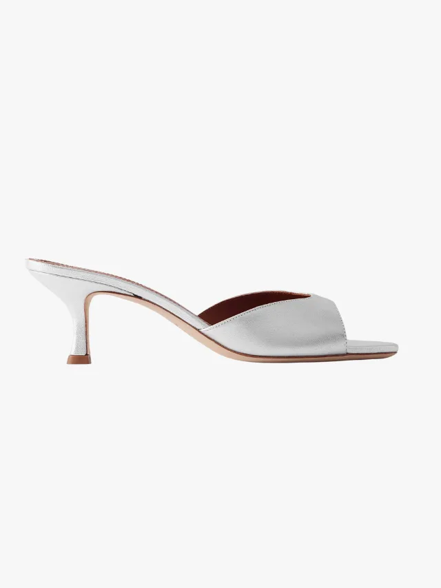 Best Silver Heels_Metallic Heel Trend maire claire_STAUD Brigitte Metallic Leather Mules
