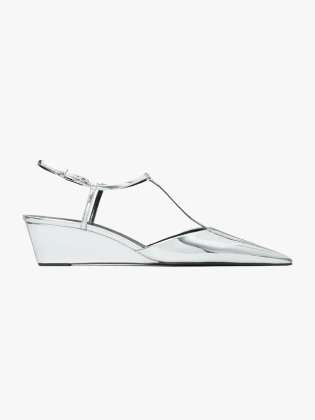 Best Silver Heels_Metallic Heel Trend maire claire_TORY BURCH Gigi T-Strap Wedge