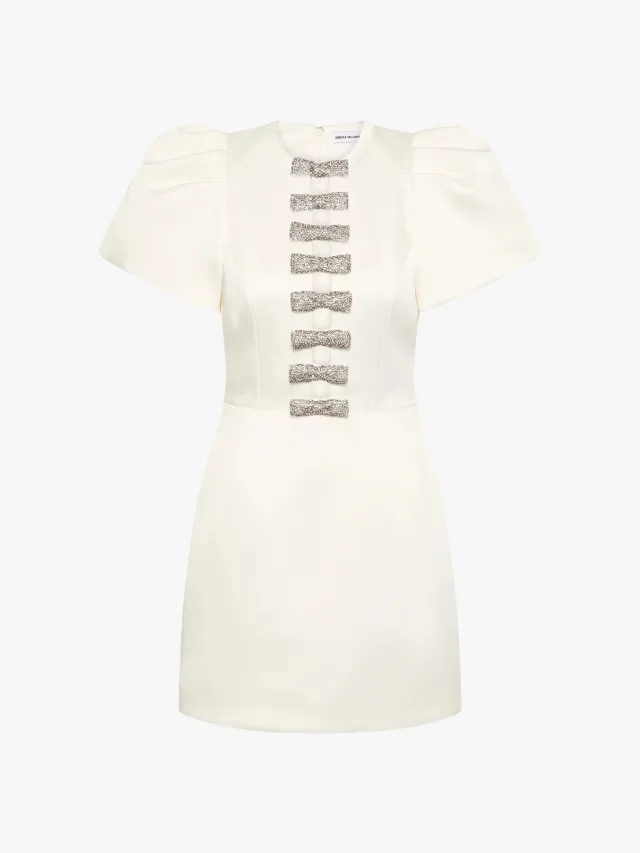 Rebecca Vallance Bridal Collection_marie claire_Blaise Puff Sleeve Mini Dress
