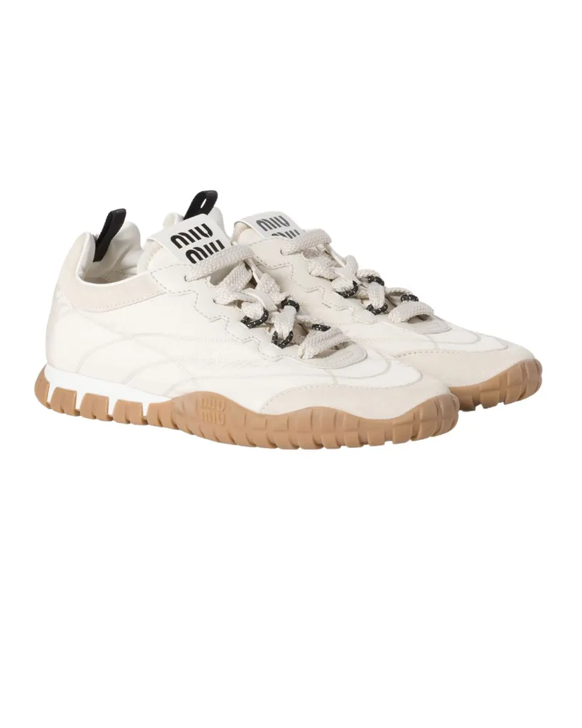 Miu Miu Tyre technical fabric and suede sneakers, $ 1,770