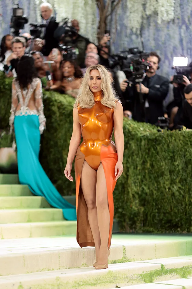 Kim Kardashian attends the 2026 Met Gala celebrating "Costume Art" at the Metropolitan Museum of Art on May 04, 2026 in New York City. (Photo by Dimitrios Kambouris/Getty Images for The Met Museum/Vogue)