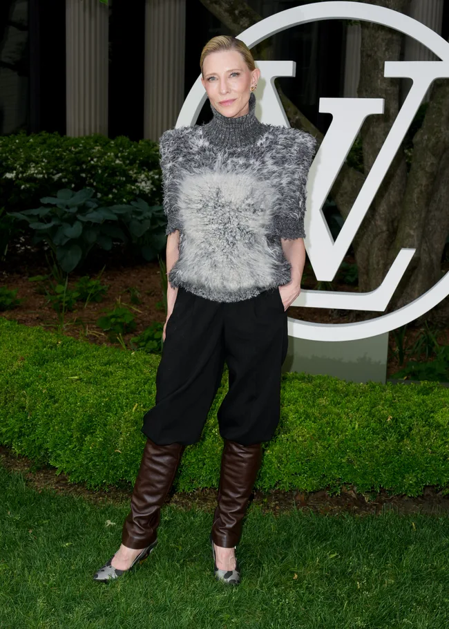 Cate Blanchett at the Louis Vuitton 2027 Cruise Collection Show on May 20, 2026 in New York, New York. (Photo by John Nacion/WWD via Getty Images)