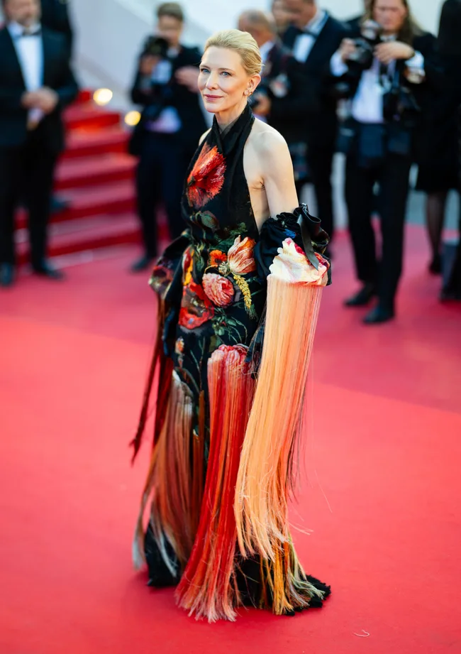 Cate Blanchett attends the "Garance" screening during the 79th annual Cannes Film Festival at Palais des Festivals on May 17, 2026 in Cannes, France. (Photo by Samir Hussein/WireImage)