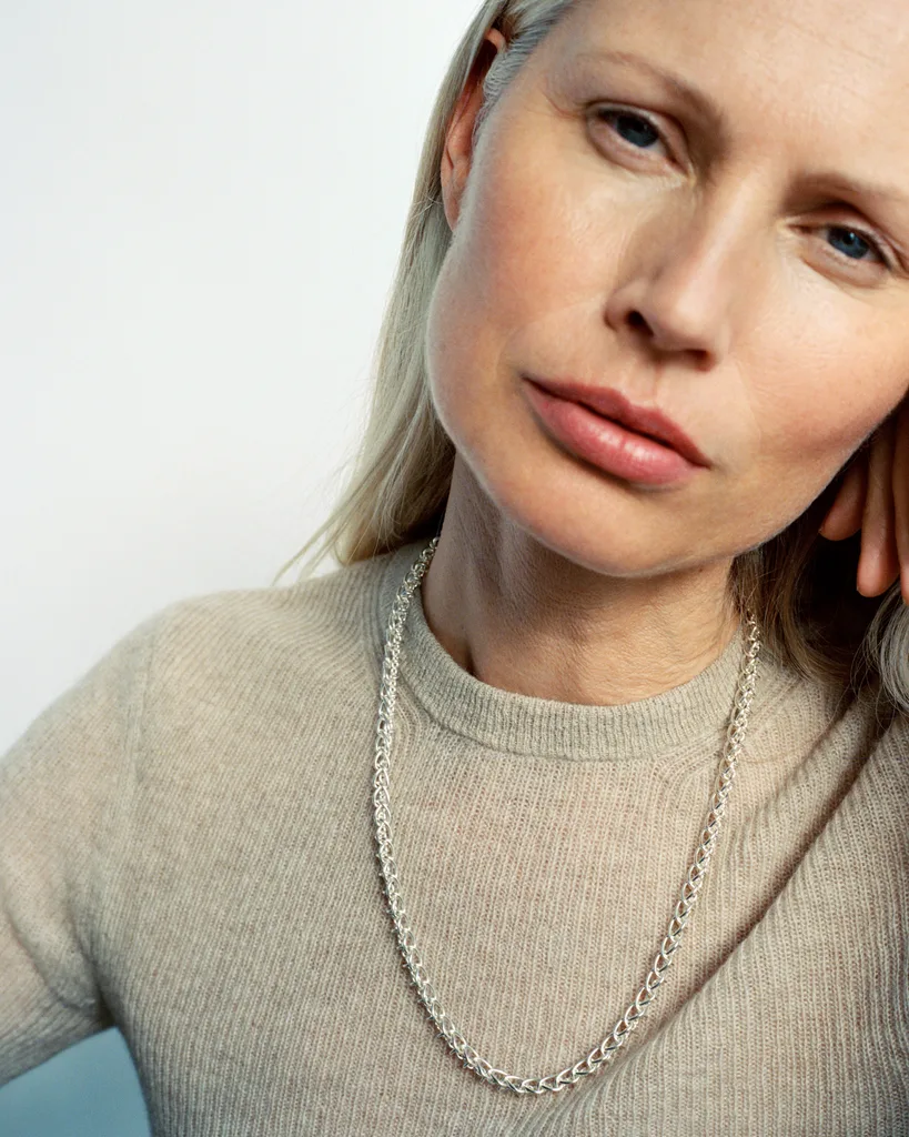 Georg Jensen Weft Slim Necklace in Sterling Silver, $1,950
