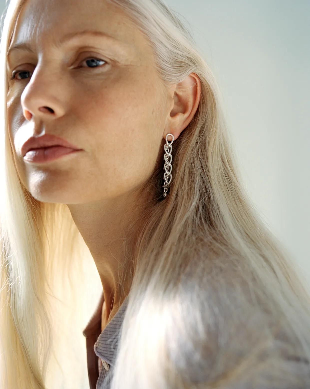 Georg Jensen Weft earrings in sterling silver, $800