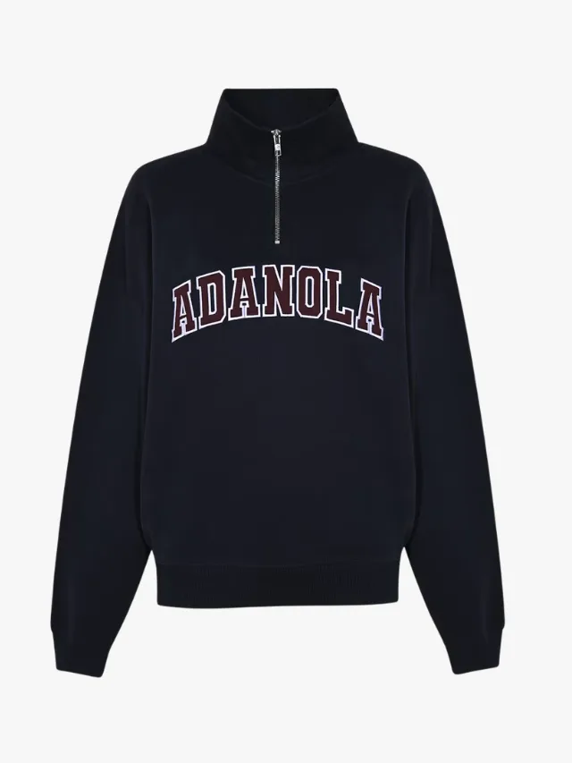 Best Winter Activewear_marieclaire_ADANOLA
Varsity Relaxed Funnel Neck Zip Sweatshirt