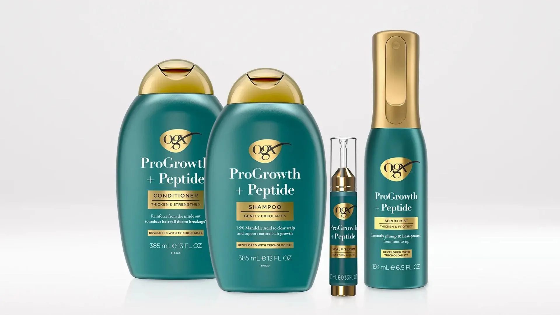 OGX Progrowth + Peptide range