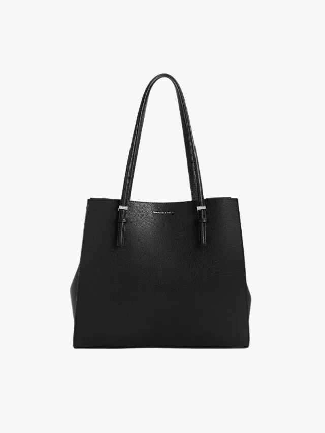 High Functioning Bags With Compartments_Charles & Keith Sansa Tote Bag_marie claire