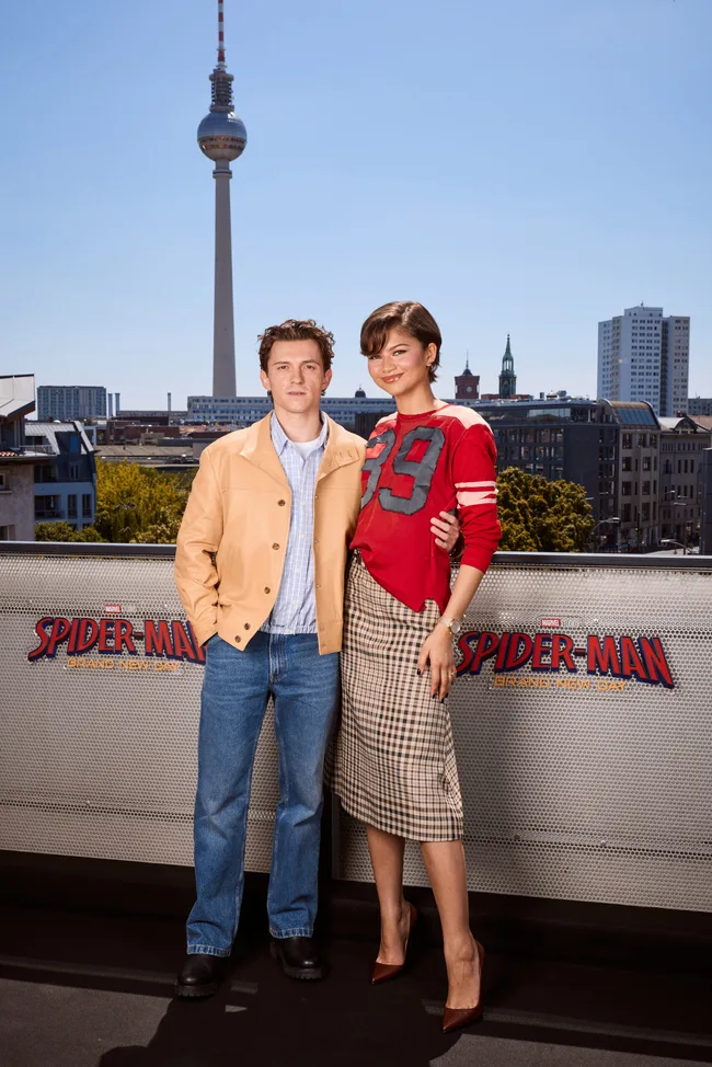 Zendaya Tom Holland Spiderman Press Tour