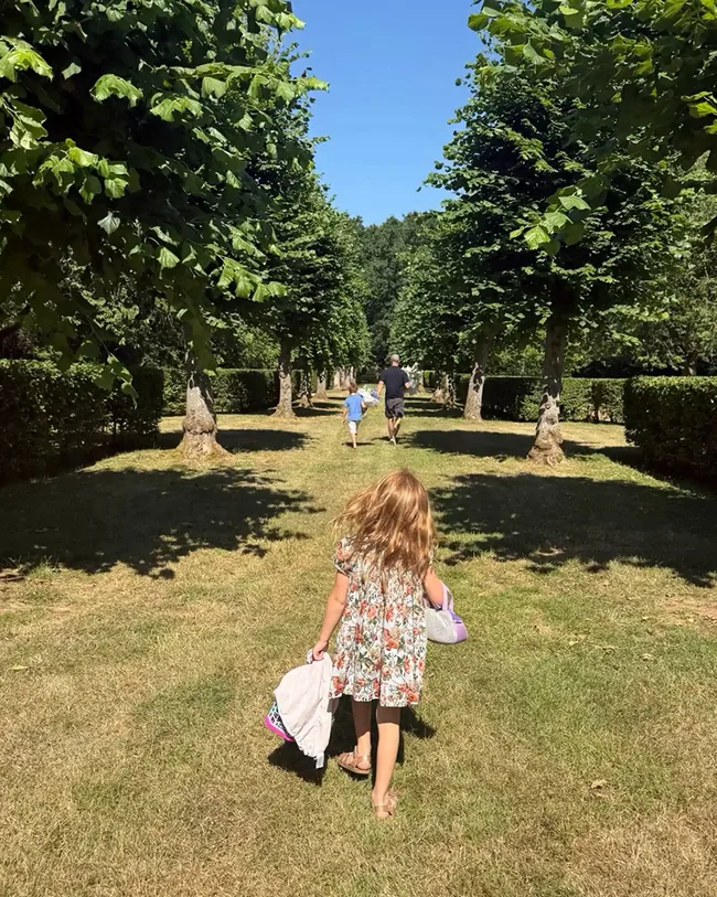 Princess Lilibet, Prince Archie and Prince Harry at Althorp in July 2026.