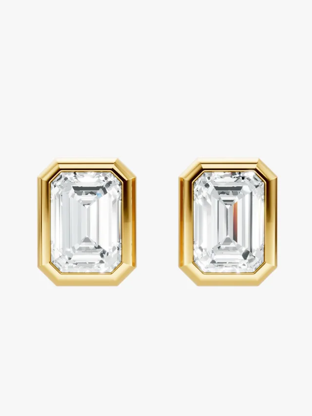 HEIREST
Bezel Stud Earrings