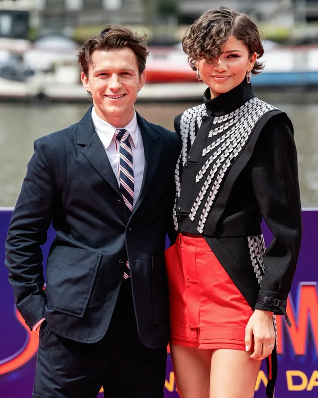 Zendaya Tom Holland Spiderman Press Tour