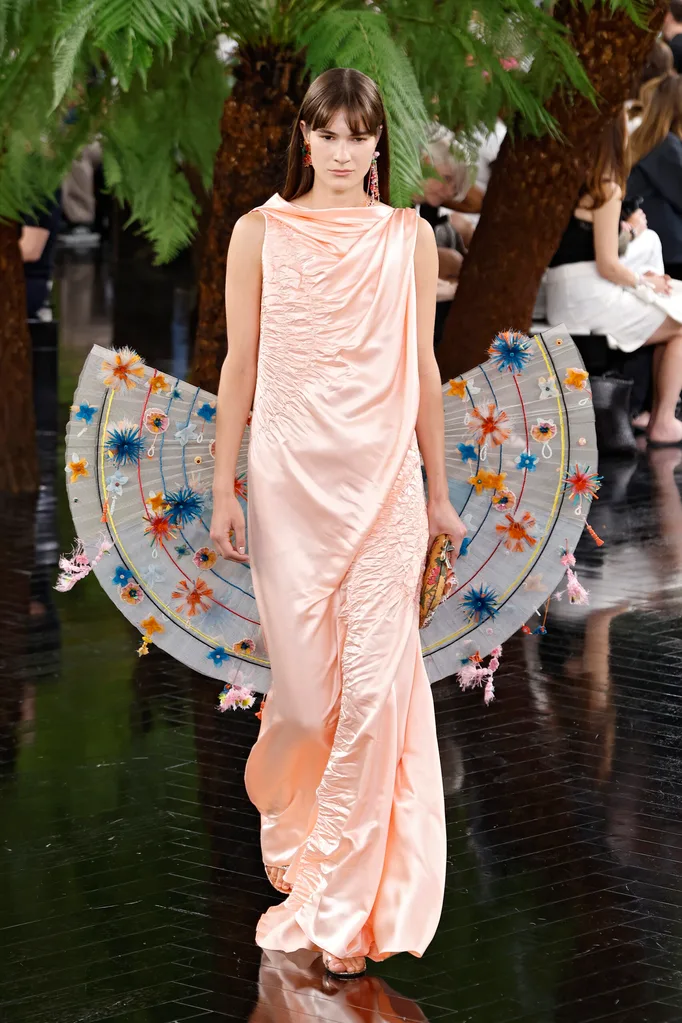 A model walks the runway during the Christian Dior Haute Couture Fall/Winter 2026/2027 show as part of Paris Fashion Week
