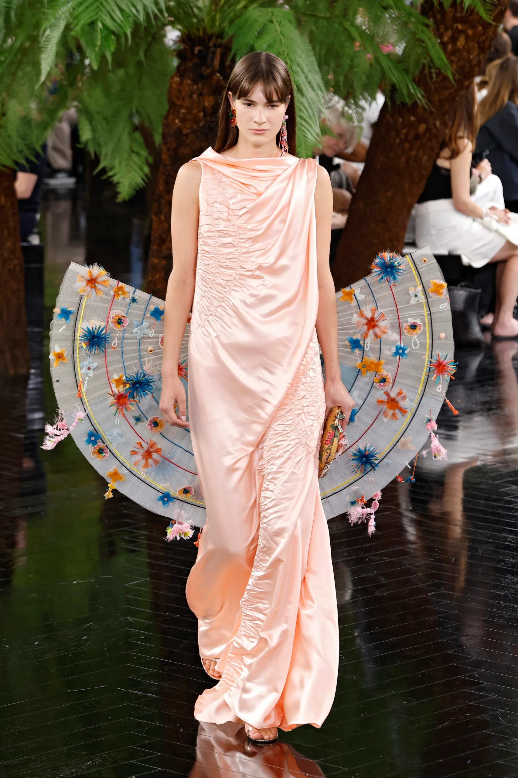 A model walks the runway during the Christian Dior Haute Couture Fall/Winter 2026/2027 show as part of Paris Fashion Week