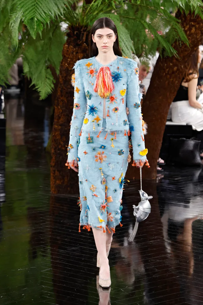 A model walks the runway during the Christian Dior Haute Couture Fall/Winter 2026/2027 show as part of Paris Fashion Week