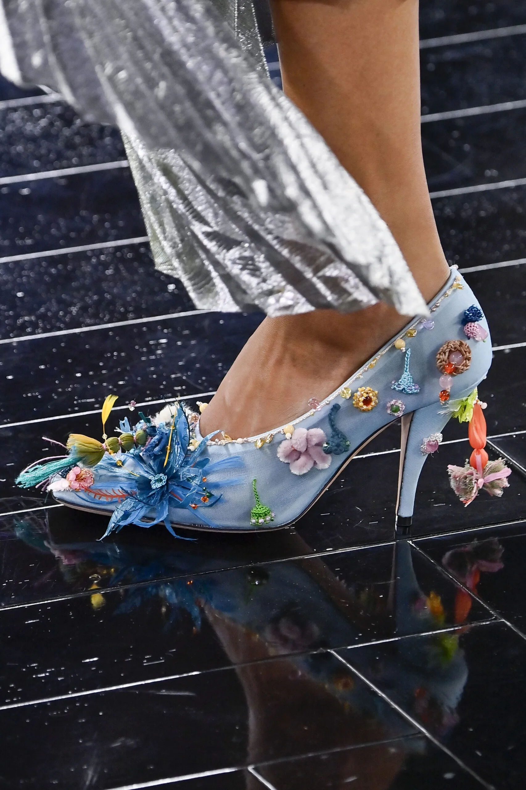 A model walks the runway during the Christian Dior Haute Couture Fall/Winter 2026/2027 show as part of Paris Fashion Week