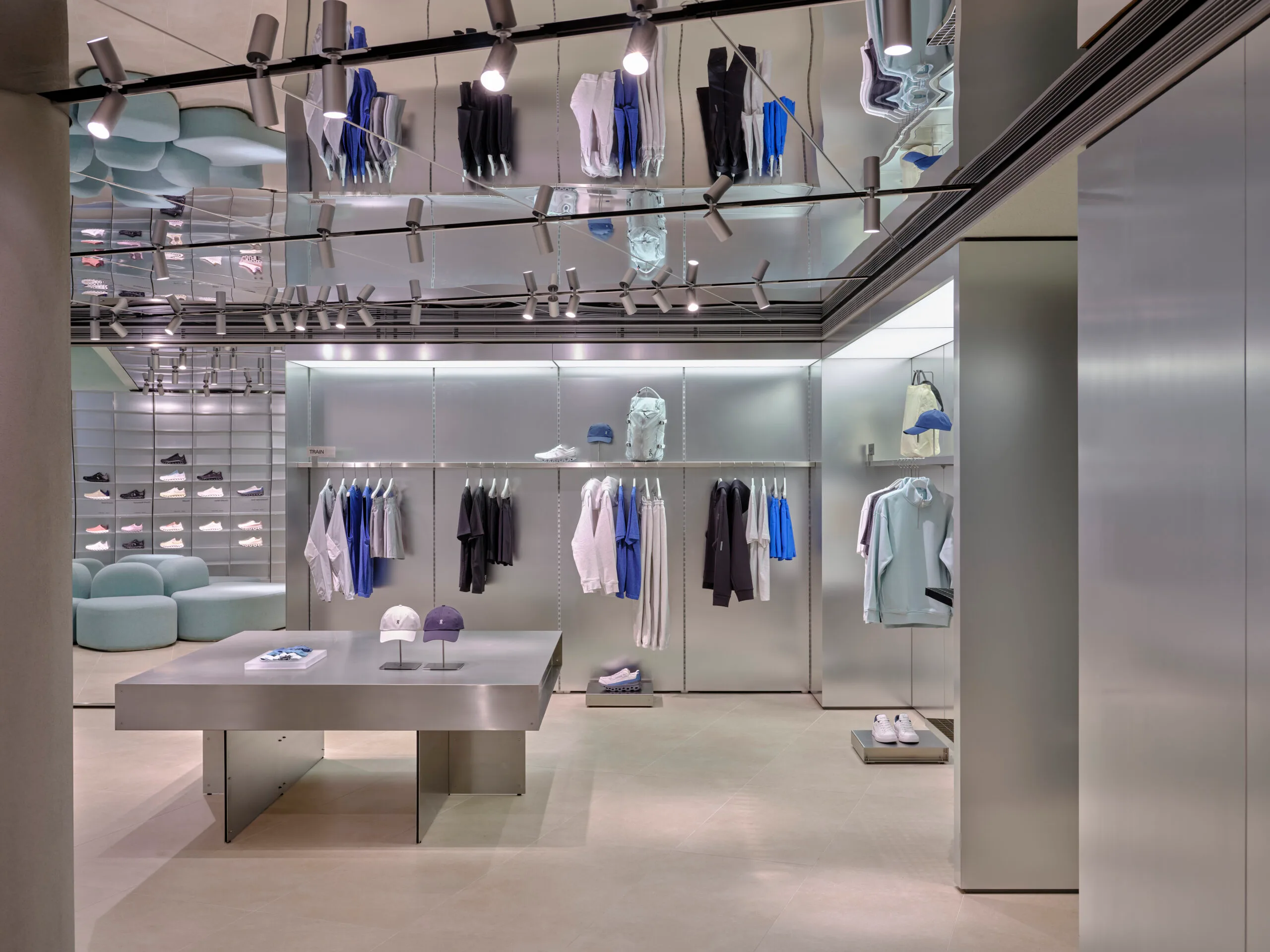 Inside On's new store at Westfield Bondi
