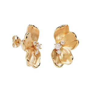 By Charlotte Serene Lotus Statement Earrings