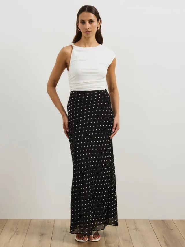 ATMOS & HERE
Quinn Polka Dot Maxi Skirt