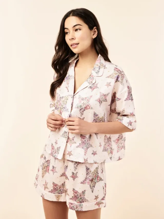 PAPINELLE
Floral Star Boxer PJ Set