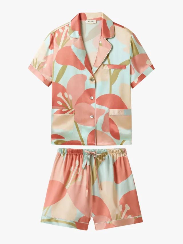 LILYSILK
Hope's Lily-Print Silk Pyjama Set