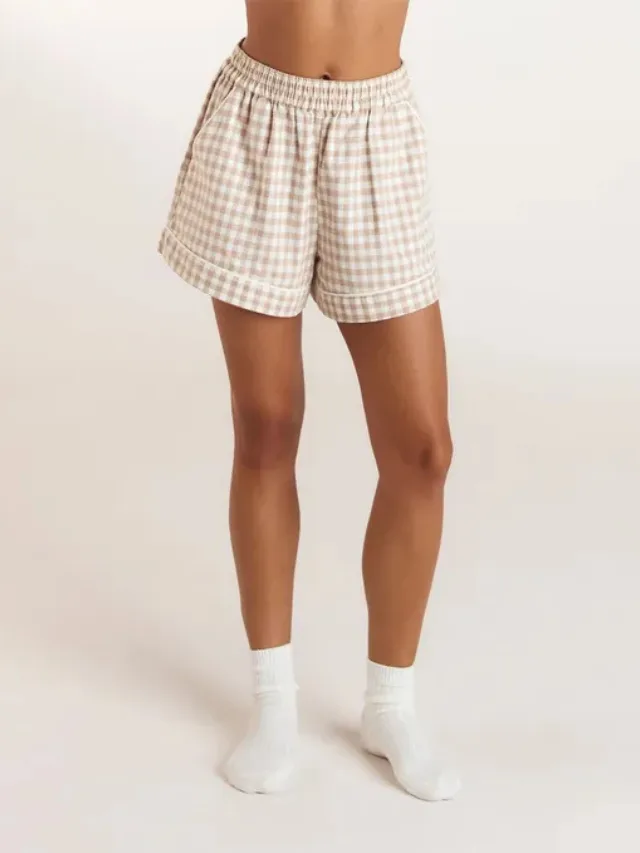 LOUNGE
Gingham Pyjama Shorts