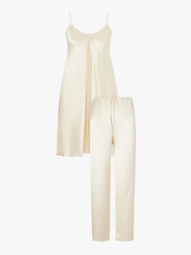 OLIVIA VON HALLE
Elvira Silk-Satin Pajama Set