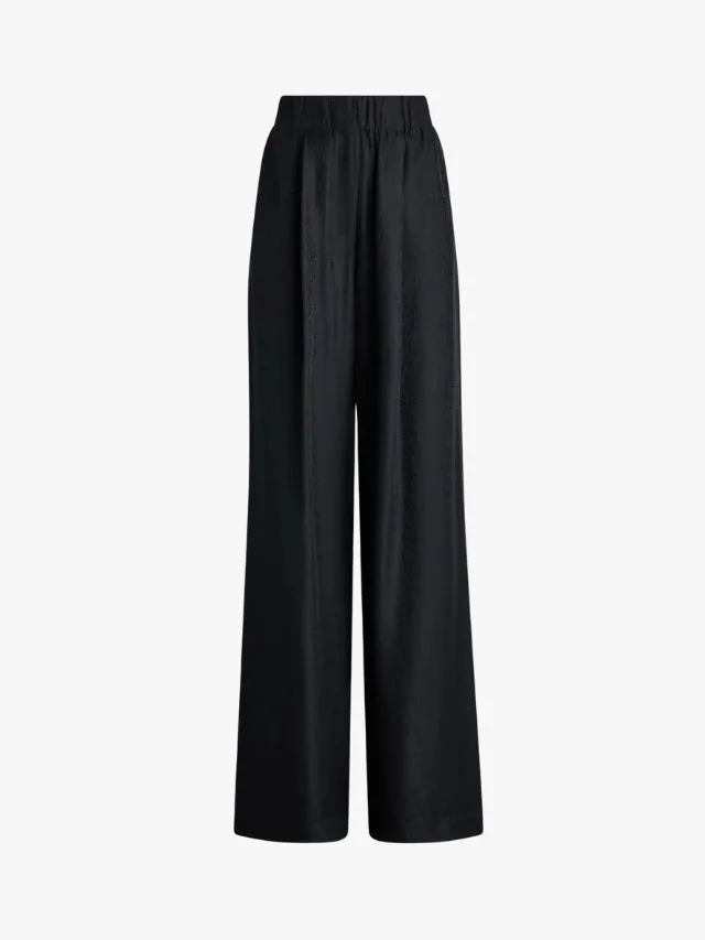 Scanlan Theodore Silk Jacquard Trouser with thick elastic waist