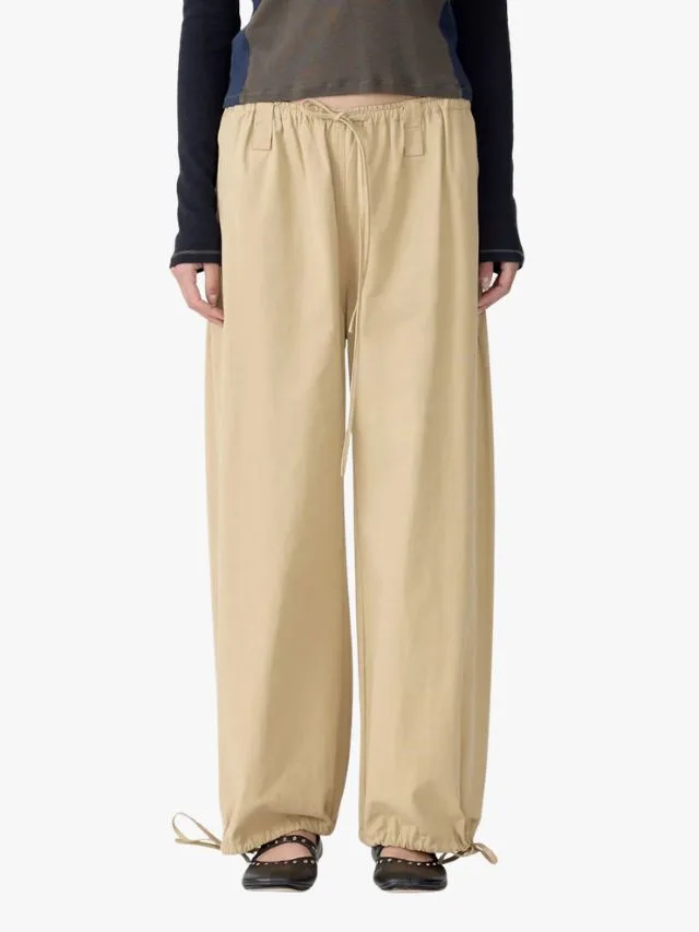 Bassike Drawstring Detail Pull On Pants