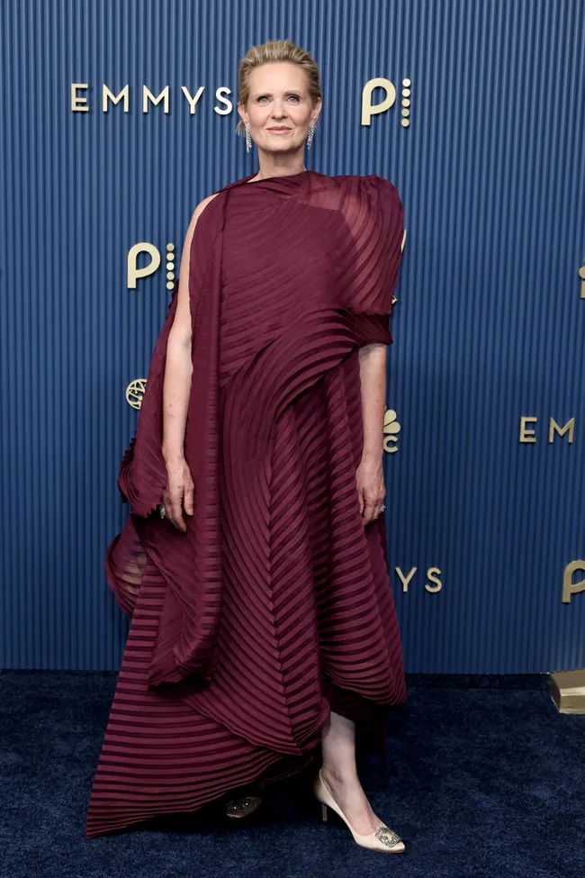 Emmys 2026 red carpet Cynthia Nixon