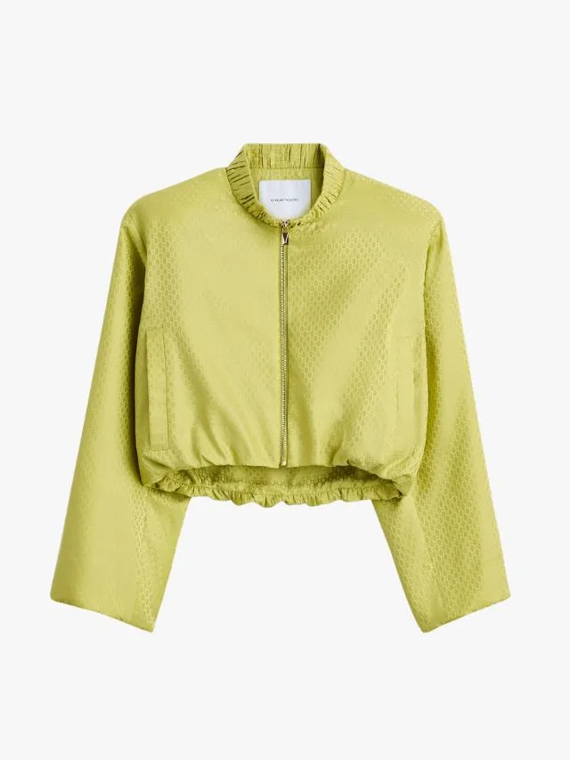 Scanlan Theodore Silk Chain Jacquard Bomber Jacket
