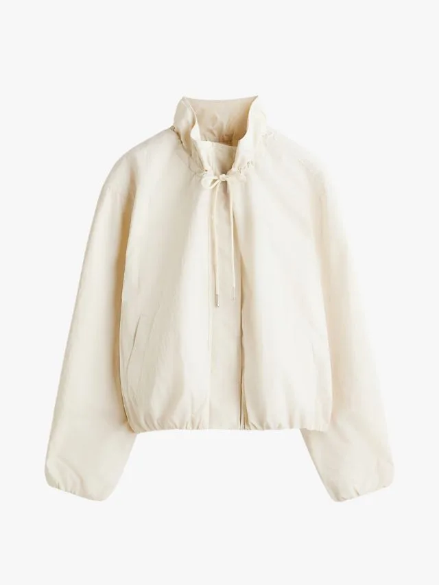H&M Windbreaker in cream