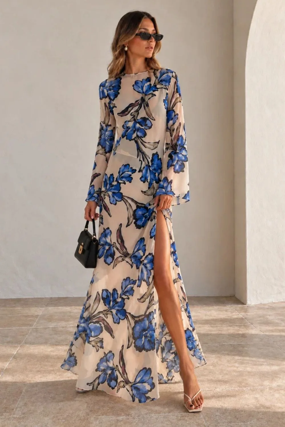 By Nicola Elodie Maxi Dress in Waikiki Floral - coco-lola
