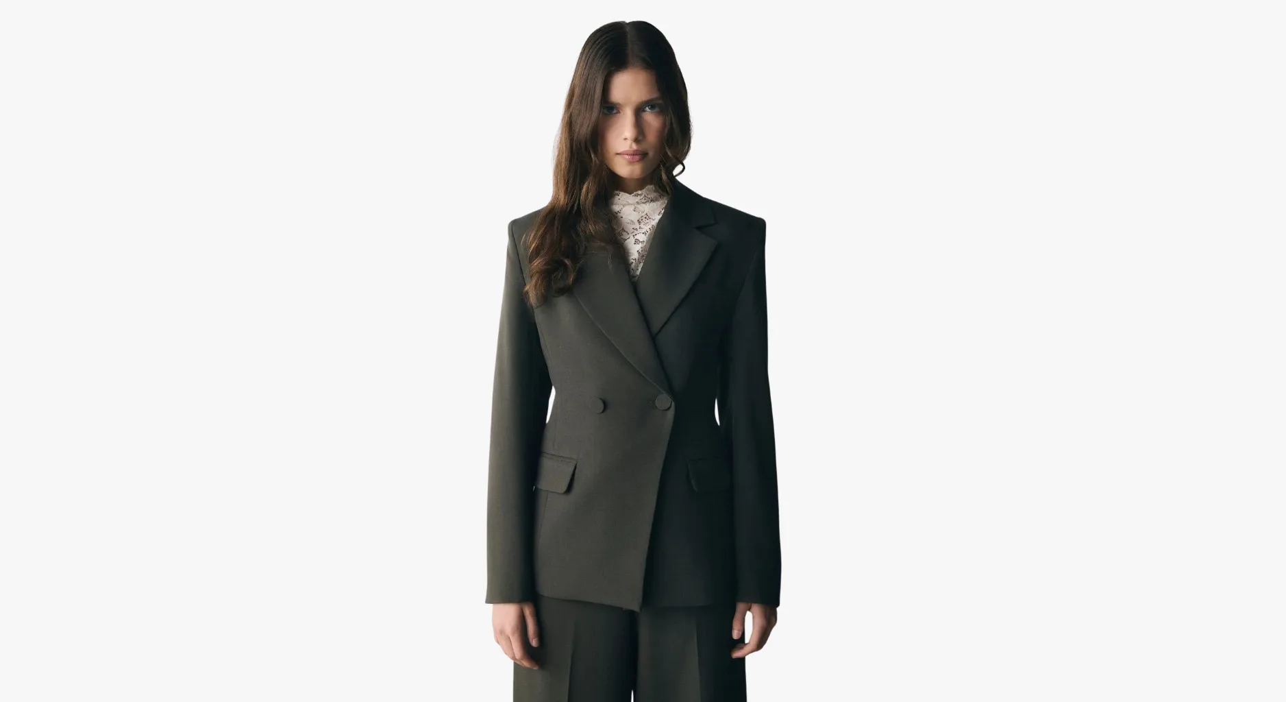 dark olive tailored blazer