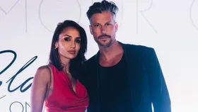 Sam wood with wife Snezana wood at the australian F1