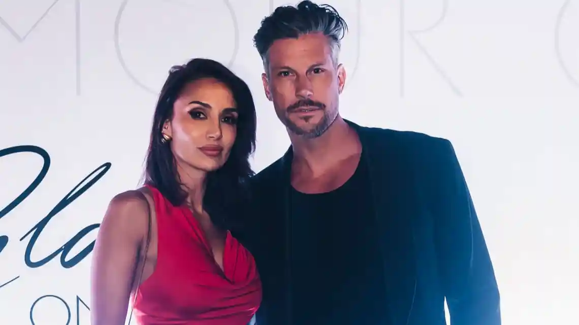 Sam wood with wife Snezana wood at the australian F1