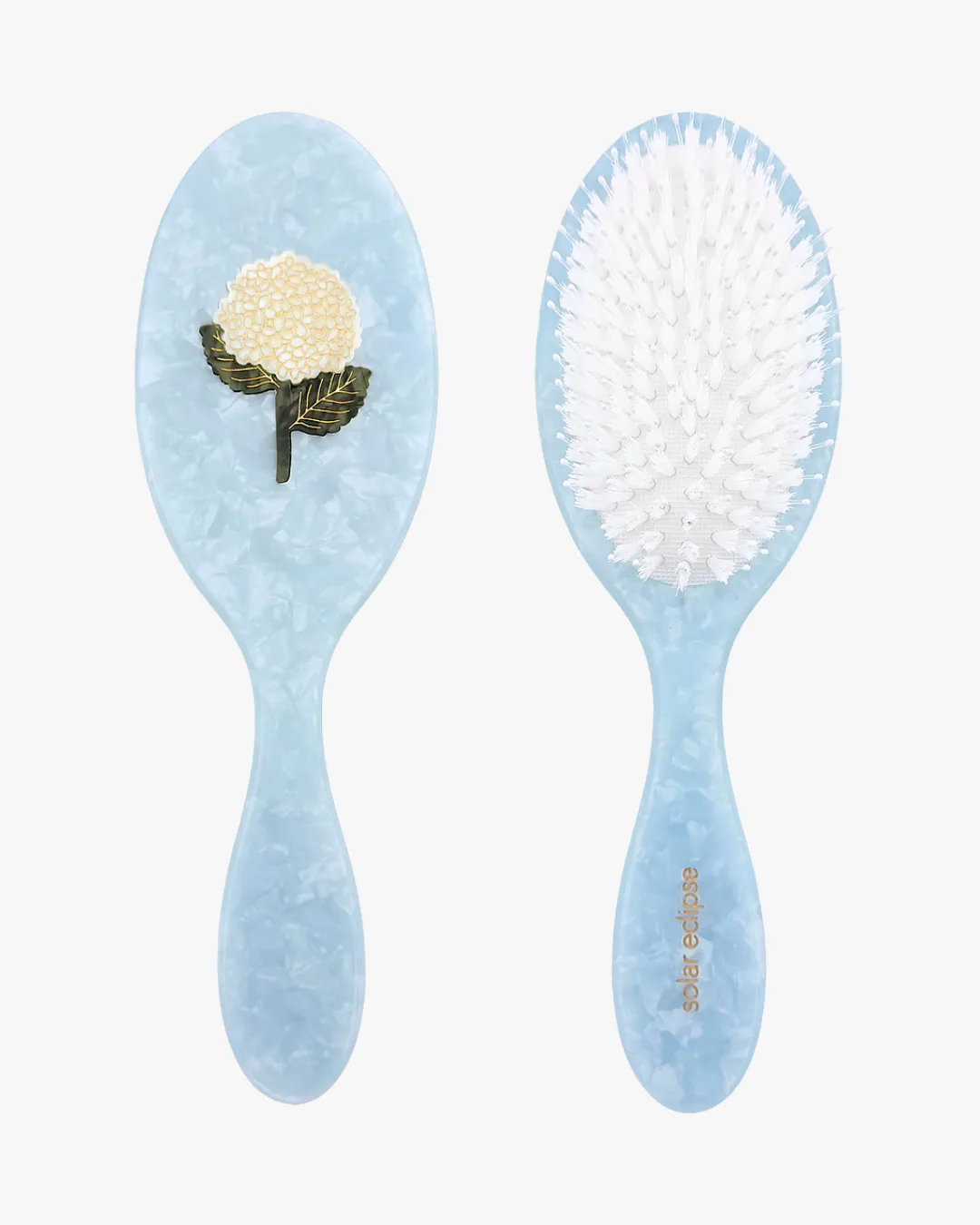 Solar Eclipse Hand-Painted Hydrangea Amazing Hair Day Brush
