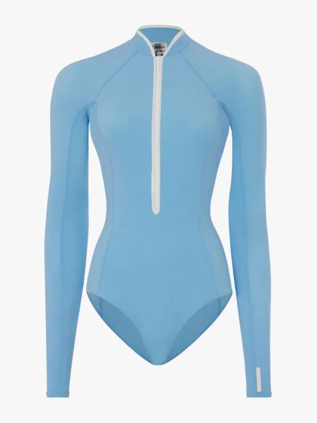 Tyra UPF 50+ Swimsuit in blue by hunza g