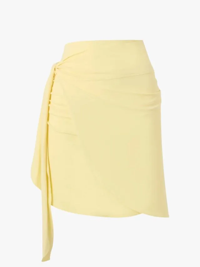 Short UPF Sarong in butter yellow by Hunza G