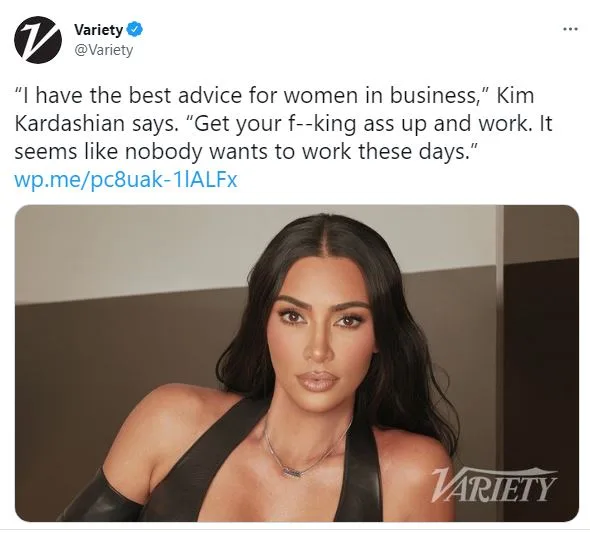 Kim K tweet