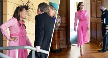 Carole Middleton Just Had A Bubblegum Pink, Matching Moment With Her Daughter Kate Middleton