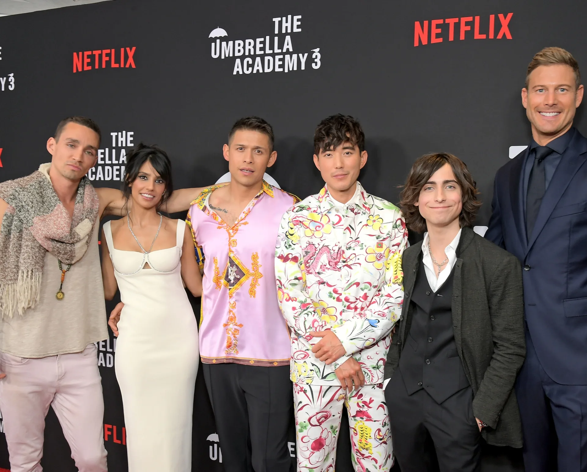 The Umbrella Academy cast at the launch of the third season in 2022