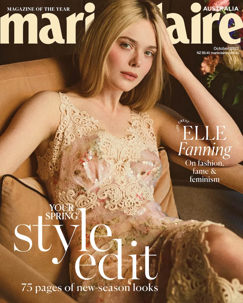 elle fanning marie claire cover