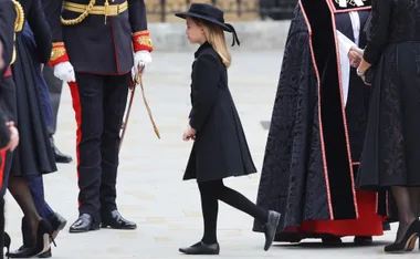 Princess Charlotte Gripped Princess Kate’s Hand As She Attended Queen Elizabeth’s Funeral