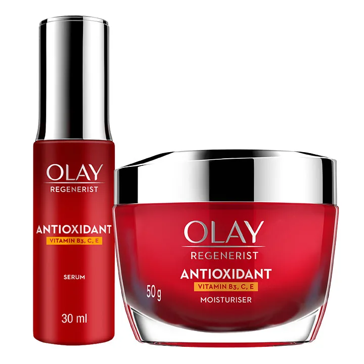 Day Night Skincare Smooth Healthy Skin Olay Regenerist Antioxidant Vitamin B3 C and E collection