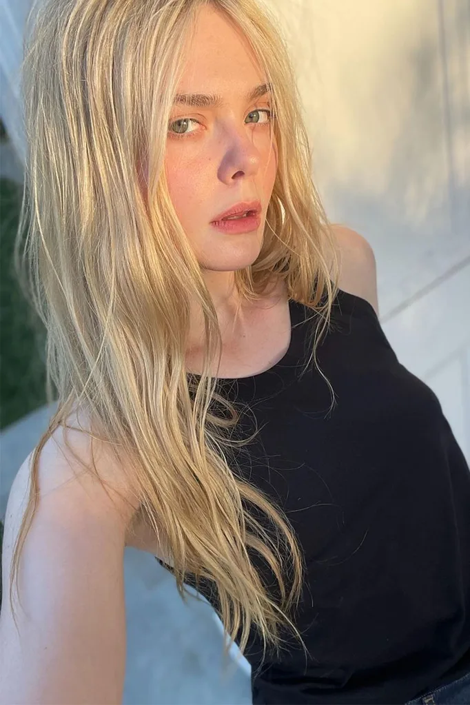 Elle Fanning skincare day vs night